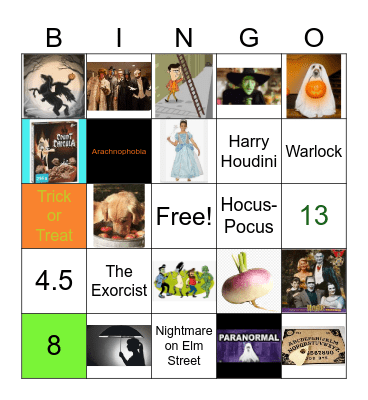BOO - Spooks & Spirits Bingo Card