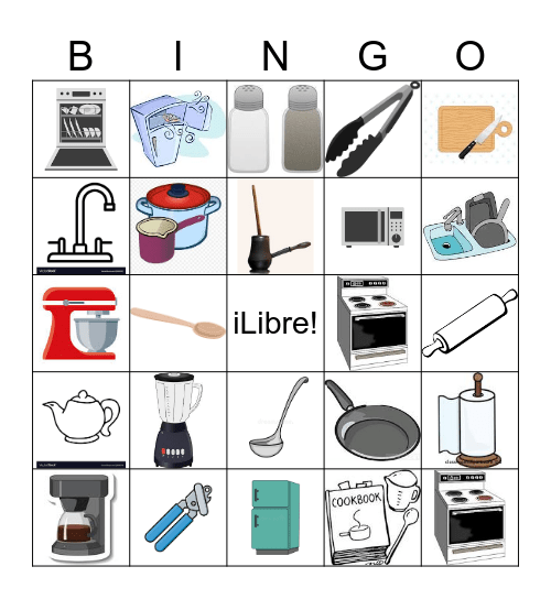 La Cocina Bingo Card