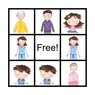 family bingo Card