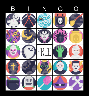 Happy Halloween Bingo Card