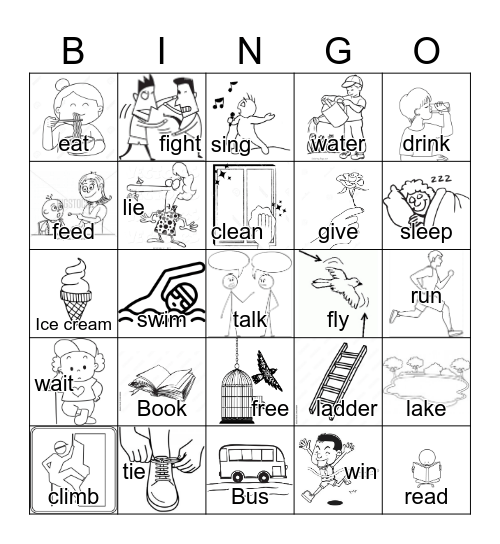 Vocabulary Bingo Card