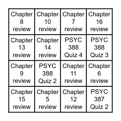 OPERATION: Counsel Culture Bingo Card