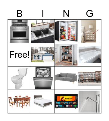 Los muebles 7-8 Bingo Card