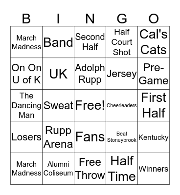 UK Bingo Card