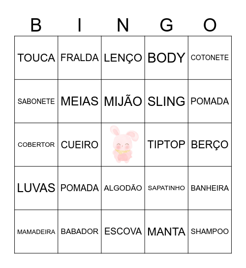 CHÁ DE BEBÊ - OLIVIA Bingo Card