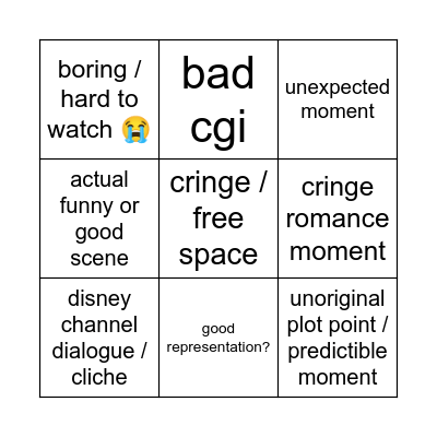 monster high movie LOL Bingo Card