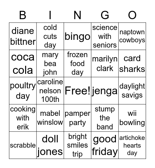 march  Bingo Card