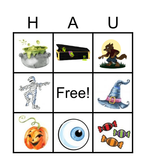 Haunted BINGO Card