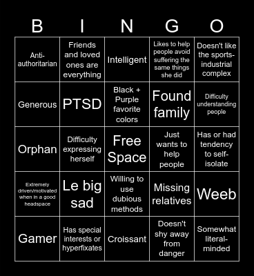 Ravenna Bingo Card