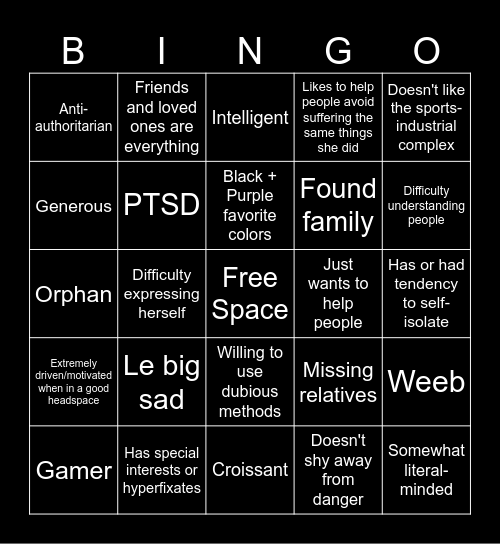 Ravenna Bingo Card