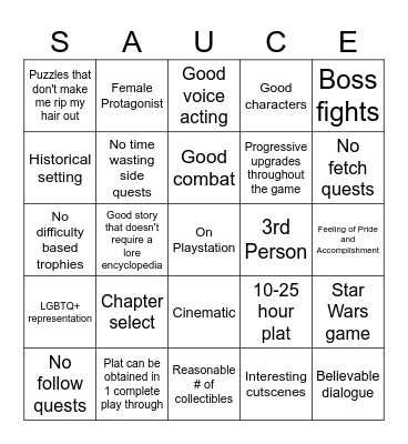 B E E Bingo Card