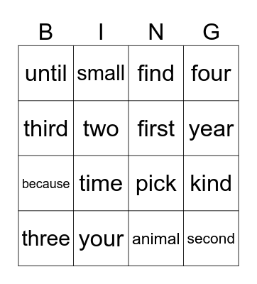 HFW Weeks 3-4 Bingo Card