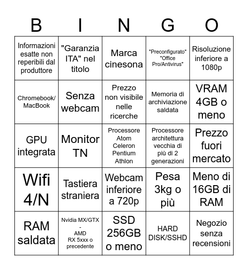 TombolaTech - Portatile Gaming Bingo Card