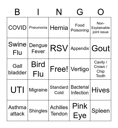 Guido 2024 Bingo Card