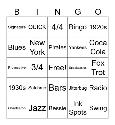 Bingo Boy Bingo Card