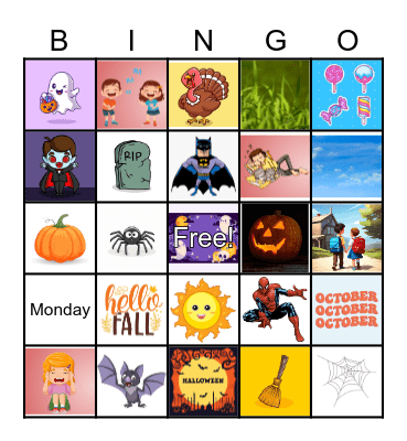 萬聖節 Bingo Card