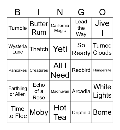 LFG!! Bingo Card