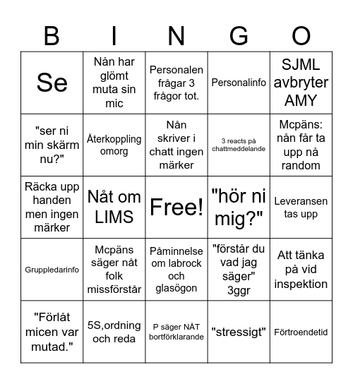 APT Bingo Card