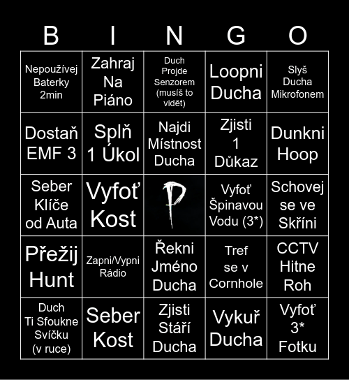 MarFly Phasmophobia Bingo SP Bingo Card