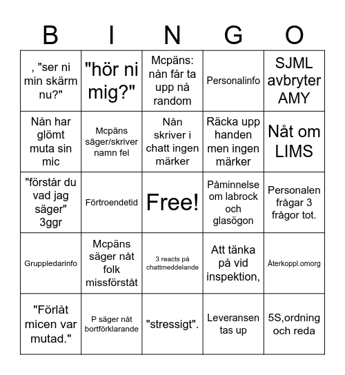 APT Bingo Card