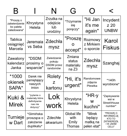 Untitled BingoDSDM Bingo Card