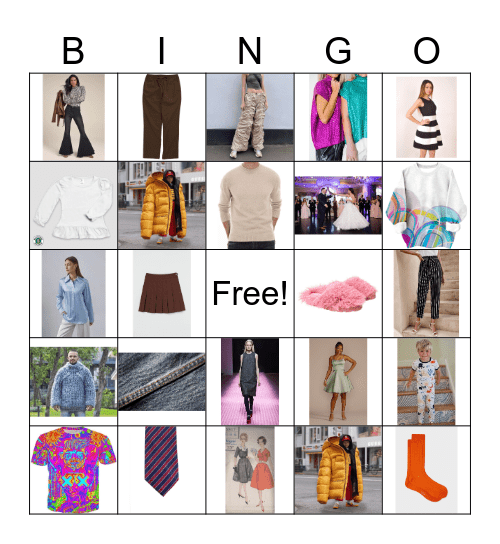 Elements of Fashion Design Bingo Card