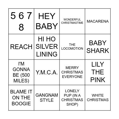 CHRISTMAS BONUS Bingo Card