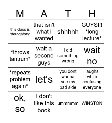 Mrs. Gorfinkel Bingo Remastered Bingo Card