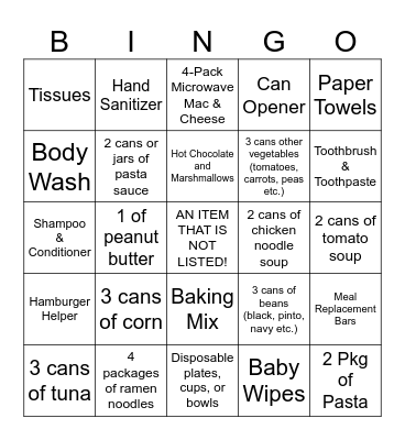 Feed The Herd Bingo Card