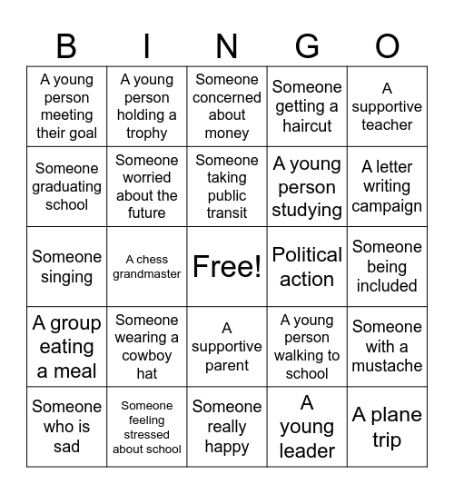 Brooklyn Castle Bingo Card