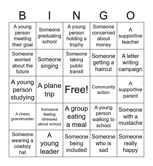 Brooklyn Castle Bingo Card