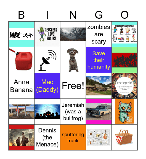 "The Run" Bingo Card