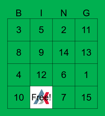 M.E. Bingo Game 5 Bingo Card