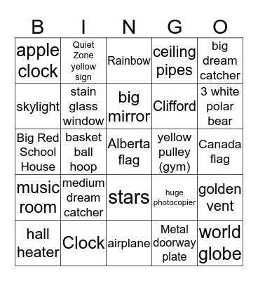 Meyahkumin Scavenger Hunt Bingo Card