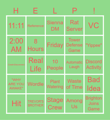 VC BINGO Card