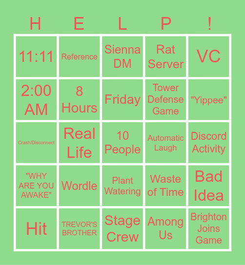 VC BINGO Card