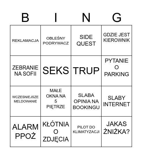 SOFIA BINGO<3 Bingo Card