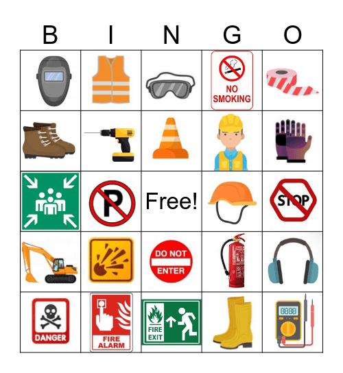 Safety Bingo Card