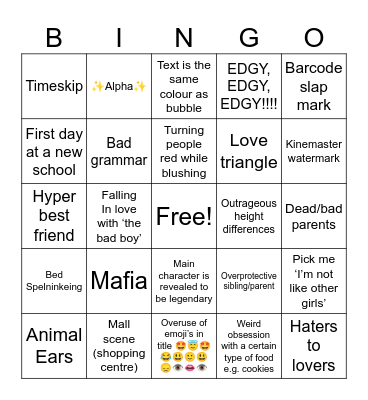 Gacha Bingo Card