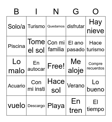 Module 1 Bingo Card