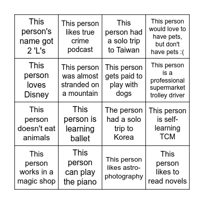 Magical Hearts Finale! Bingo Card