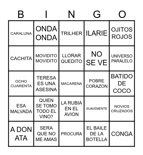 HOCKEY INFANTIL Bingo Card