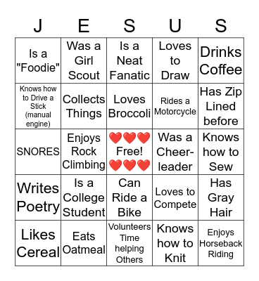 ❤️ HEARTS OF BEAUTY ❤️ Bingo Card