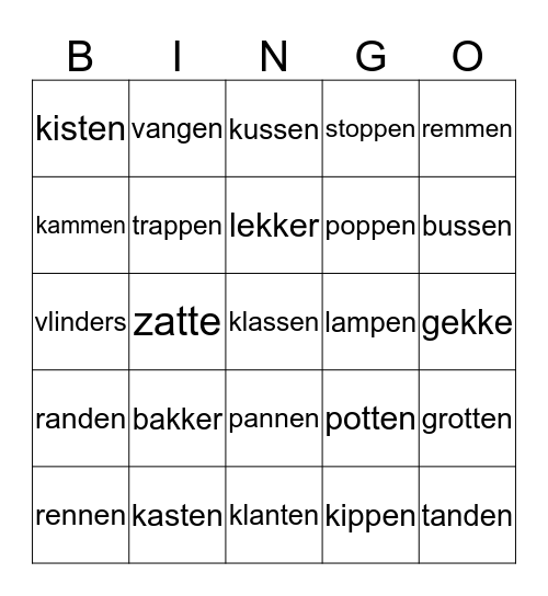 Pas op voor de indringers! Bingo Card