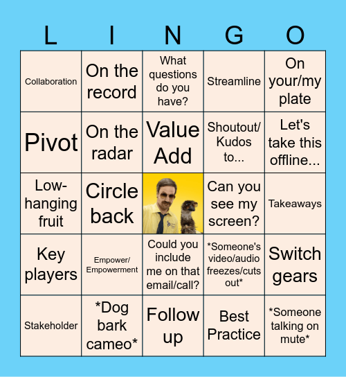 Lingo Bingo Card