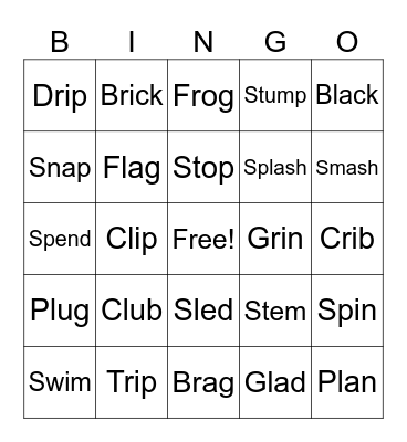 Blend Bingo Card