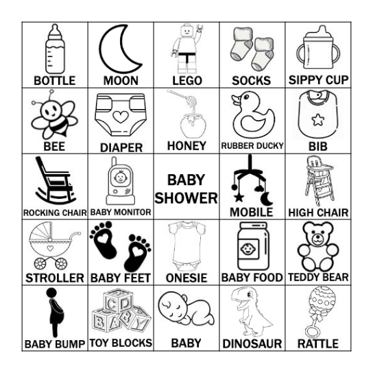 BABY BINGO Card