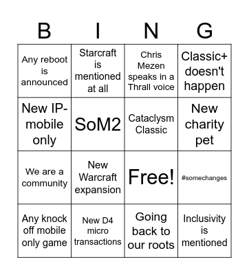 ShitCon 2023 Bingo Card