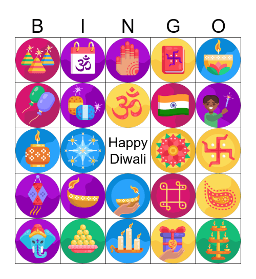 Diwali Bingo Card