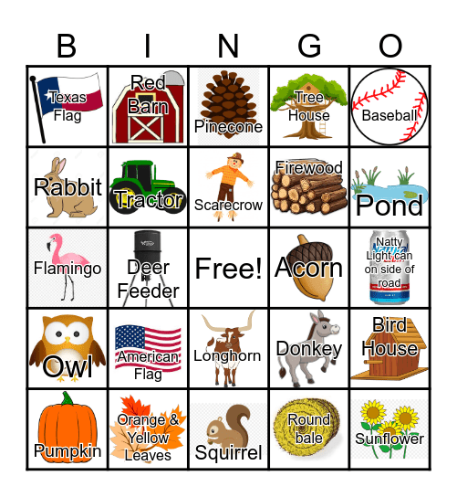 Hayride Bingo! Bingo Card